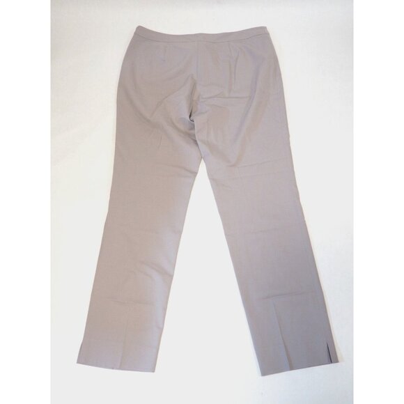 Lafayette 148 New York Gray Bleecker Wool Blend Wide Leg Dress Pants, US Sz 10 - Picture 4 of 10